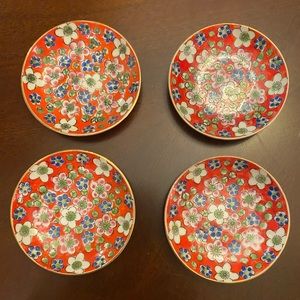 Japanese Floral Ceramic Plates